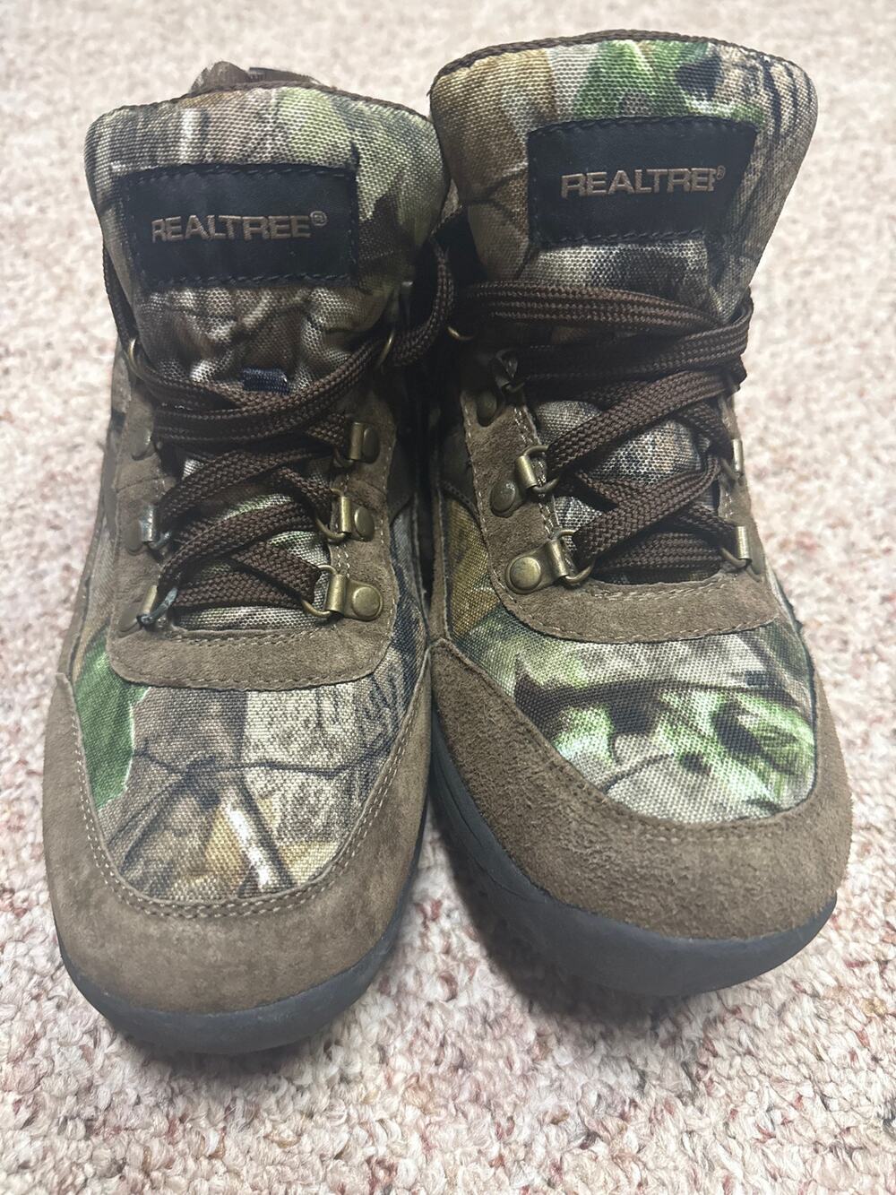 Realtree Camo Hiking Boots Mens 7.5 Hunting Outdoor Boots RACKERBY12944541